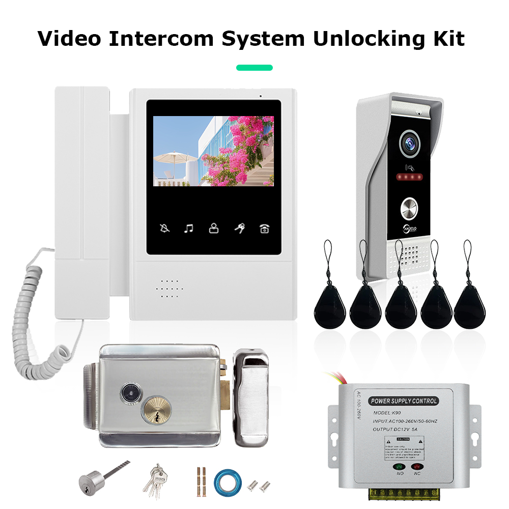 Smart Doorbell Wired - 4,3 inch LCD-video-intercomsysteem voor thuisondersteuning 2-weg