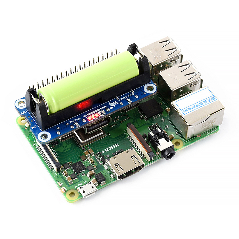 Pi Zero W Board - Raspberry Pi 4B/3B+/Zero W lithiumbatterijuitbreidingskaart -