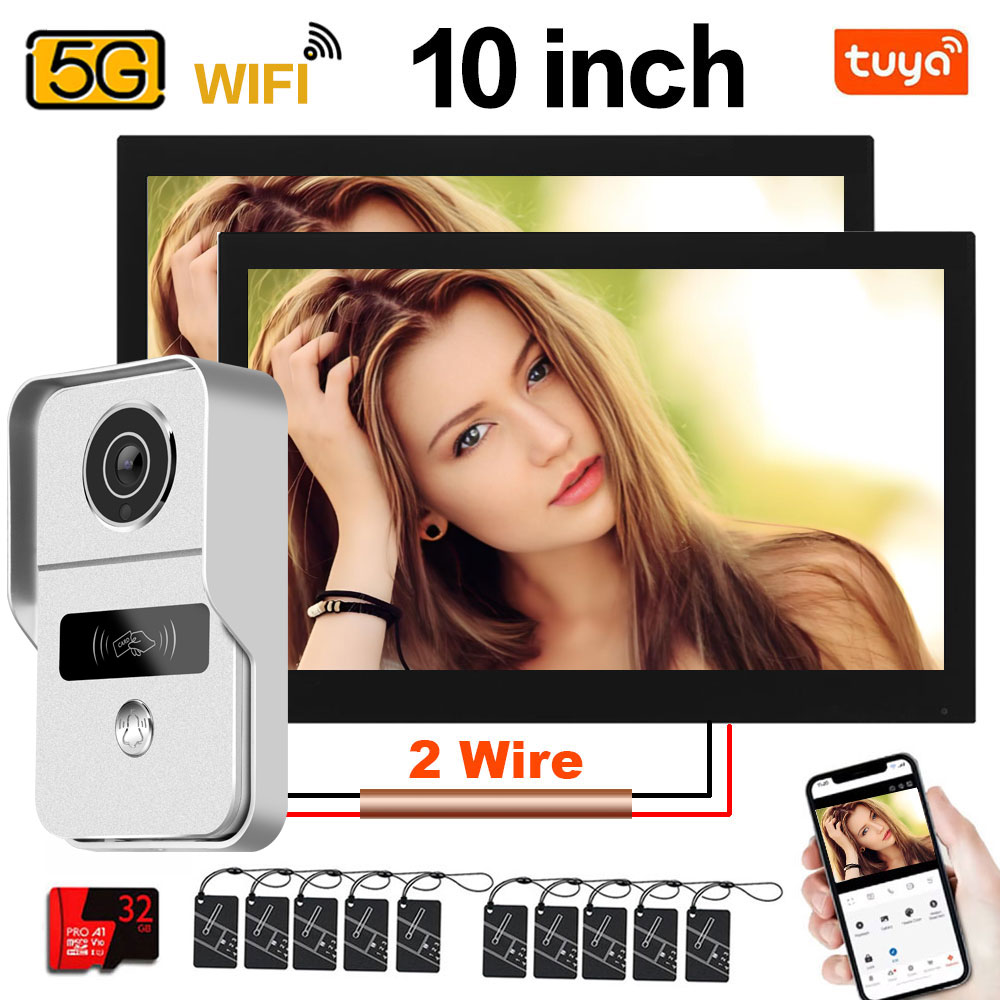 Smart Doorbell Wired - Tuya 1080P 5G Wifi 7/10 inch