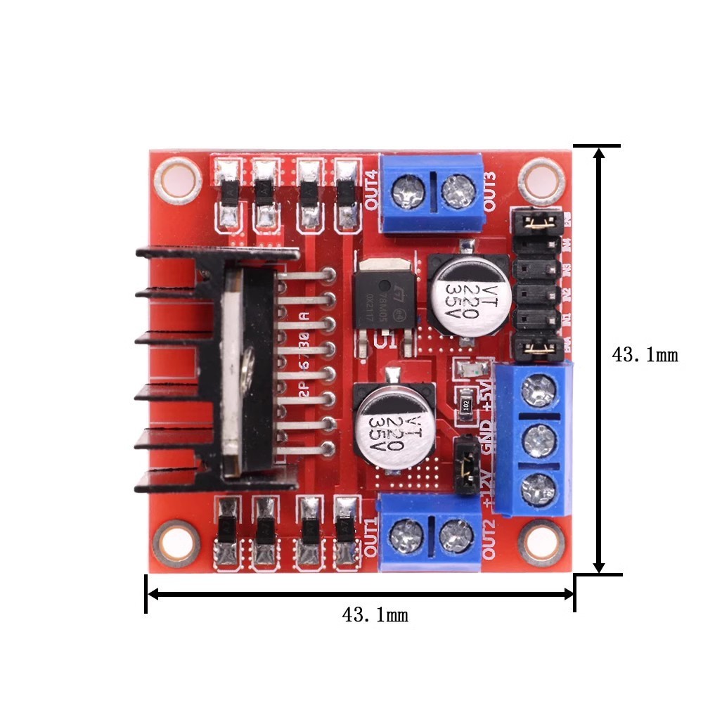 Diy Automation Projects - L298N Motor Driver Module Dubbele H-brug