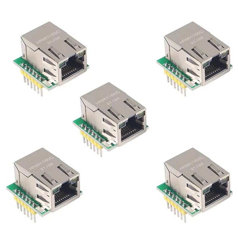 Ethernet Module W5500 - 3CGRO-USR-ES1 W5500 Ethernet-netwerkmodule 5PCS SPI-interface/compatibel Wiz820io
