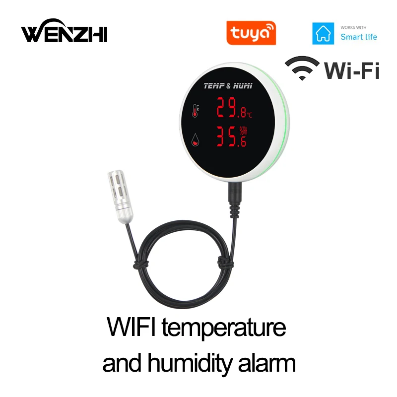 Diy Home Automation Controller - WiFi-temperatuursensor Alarm Digitale omgevingsthermometer Tuya Smart