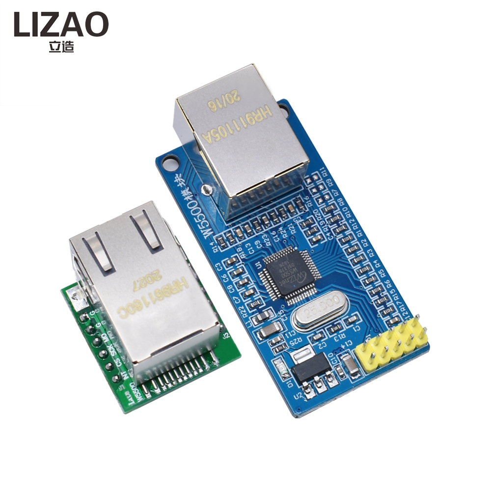 Ethernet Module W5500 - LIZAO W5500 Ethernet-netwerkmodule, TCP/IP-protocol SPI-interfacekaart voor