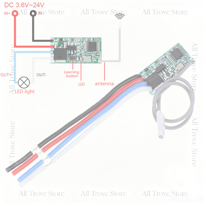 433Mhz 1CH RF-relaisontvanger  - 433Mhz Receiver Module recensie en prijs