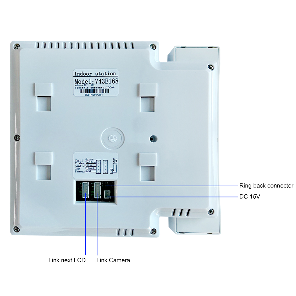 4,3 inch LCD-video-intercomsys - Smart Doorbell Wired recensie en prijs