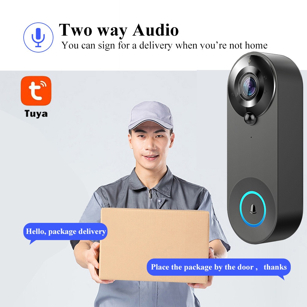 Tuya 1080P Draadloze WIFI Deur - Smart Doorbell Wired recensie en prijs