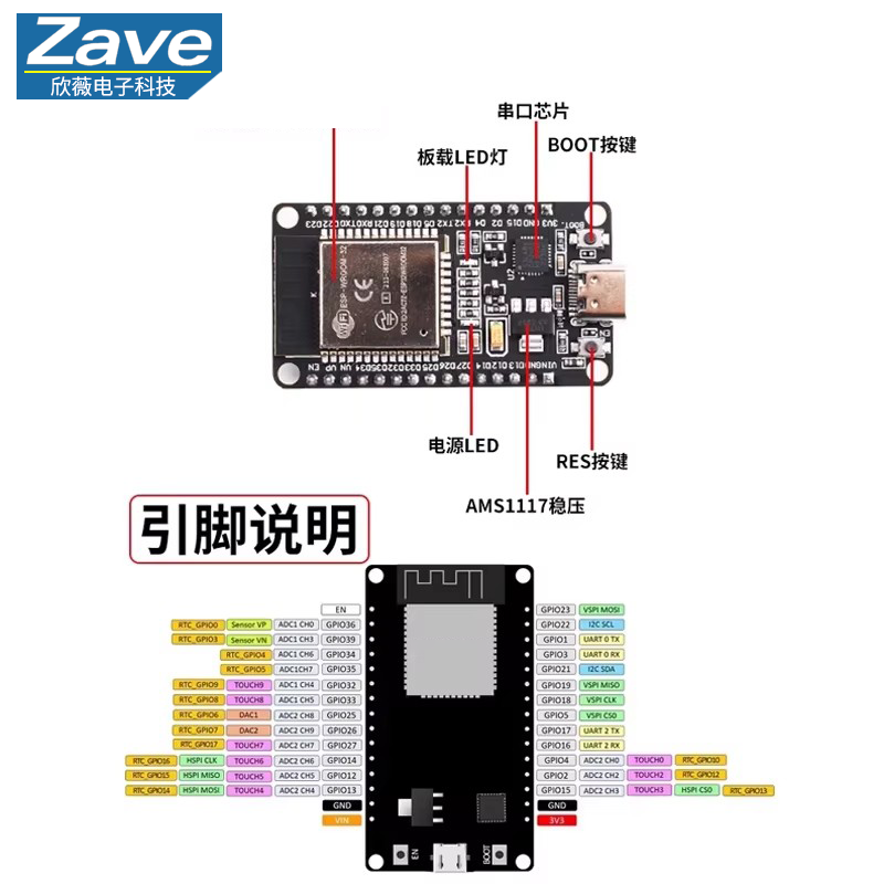 ESP32 WiFi Bluetooth Ontwikkel - Level Shifter 3.3V recensie en prijs