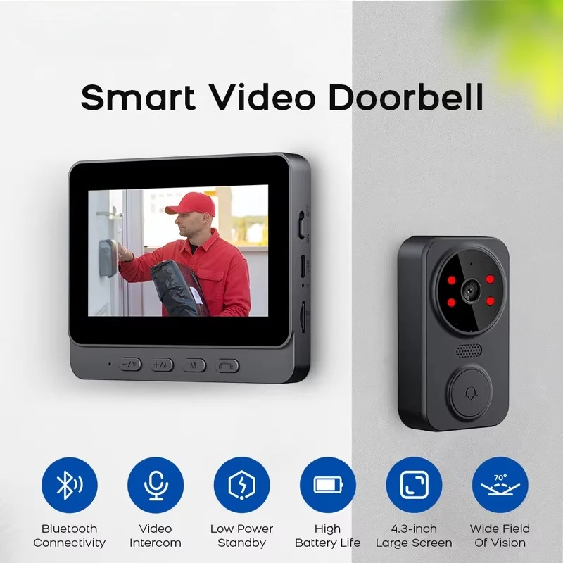 M8 Smart Visual Deurbel WiFi T - Smart Doorbell Wired recensie en prijs